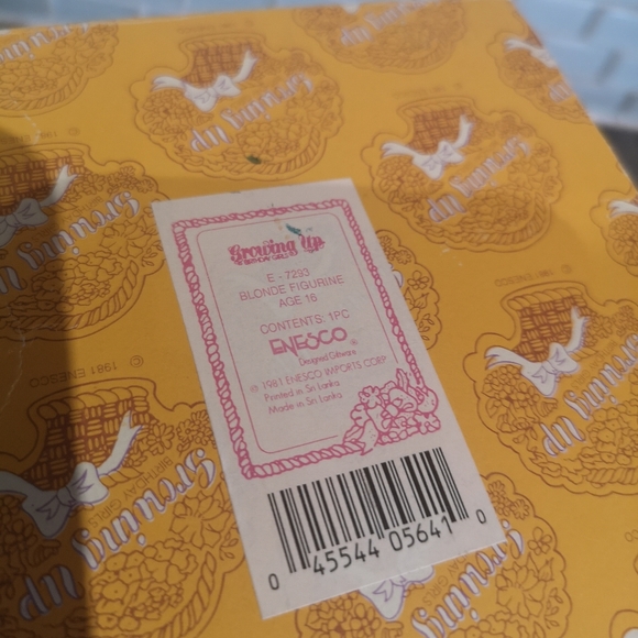 Vintage 1981 Enesco Porcelain Growing Up Birthday Girl Age 16  Figurine 7. 5" - Picture 10 of 10